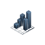 Isometric bar chart